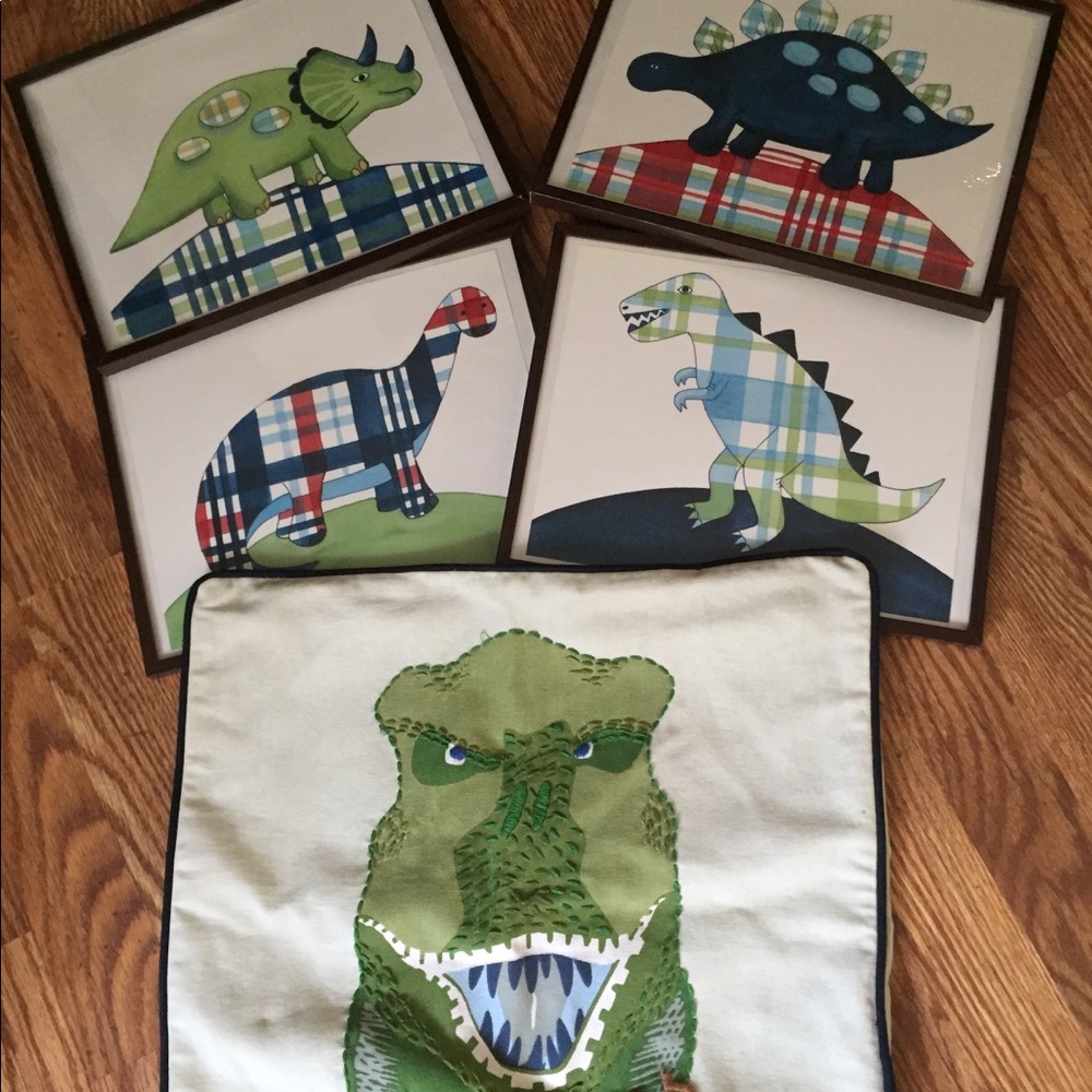Dinosaur themed kids room decor